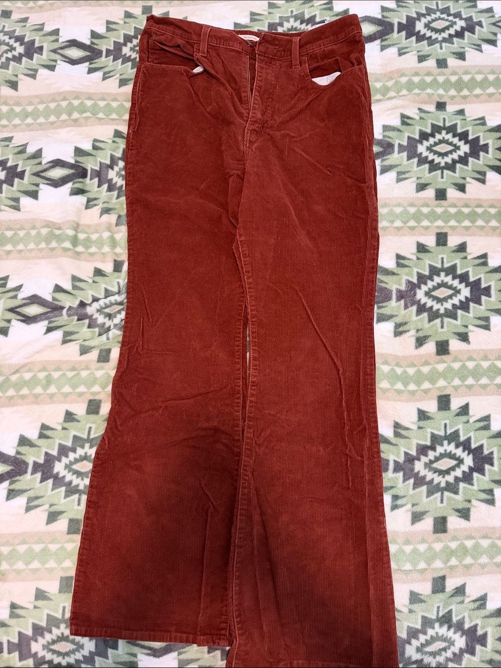 Levi's Rust Corduroy Maxi Skirt